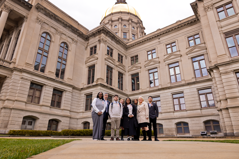 People at the State Capitol