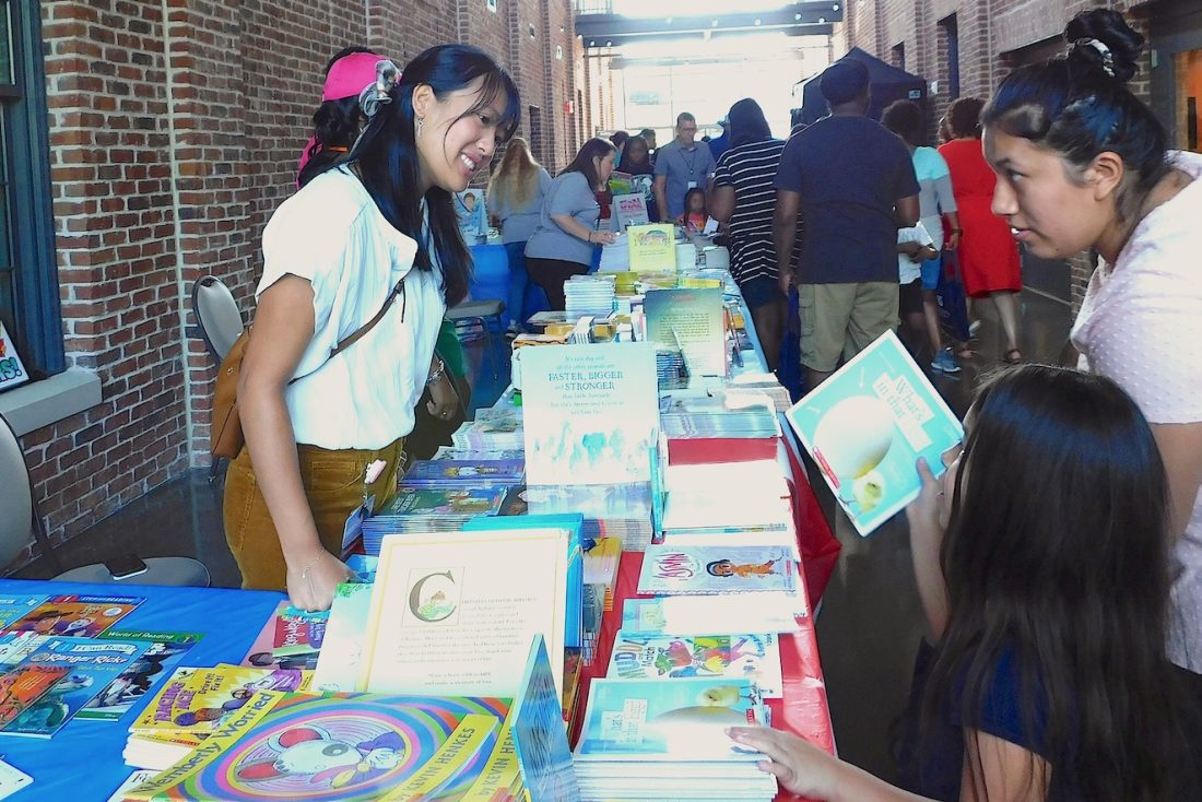 People at the Harris Literacy Center Event