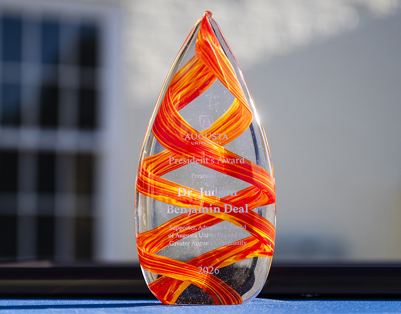 Glass award statue