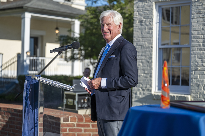 Man at podium