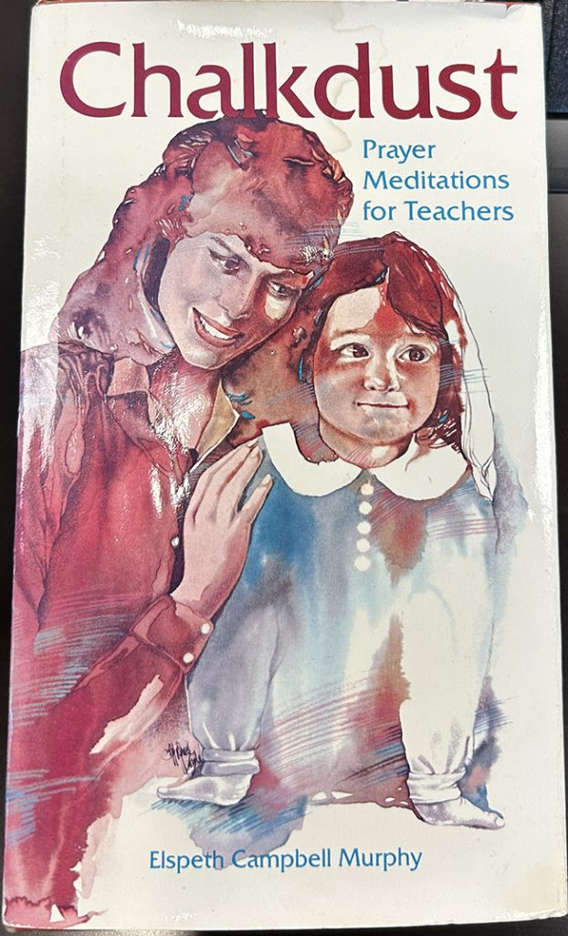A picture of a book cover named "Chalkdust"