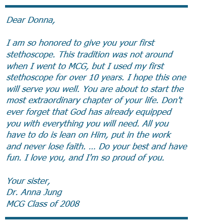 excerpt of letter to Donna from Anna