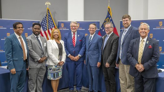 Group of people at a hearing