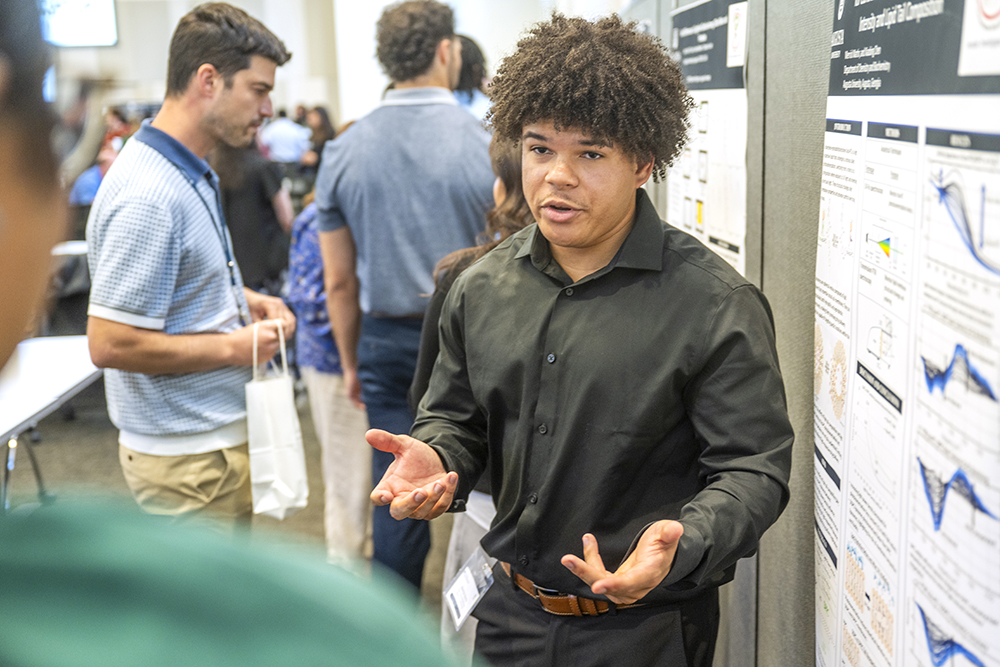 man speaking to someone