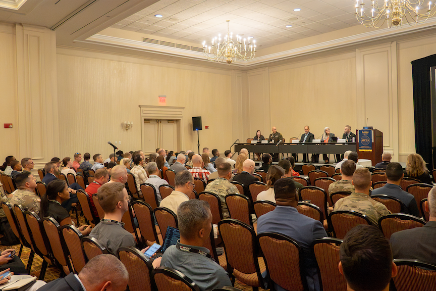 A crowd of people at the TechNet 2026 panel session