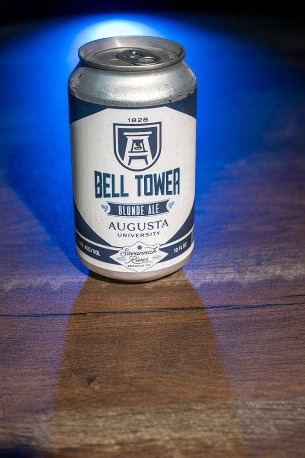 an aluminum can with a label on it